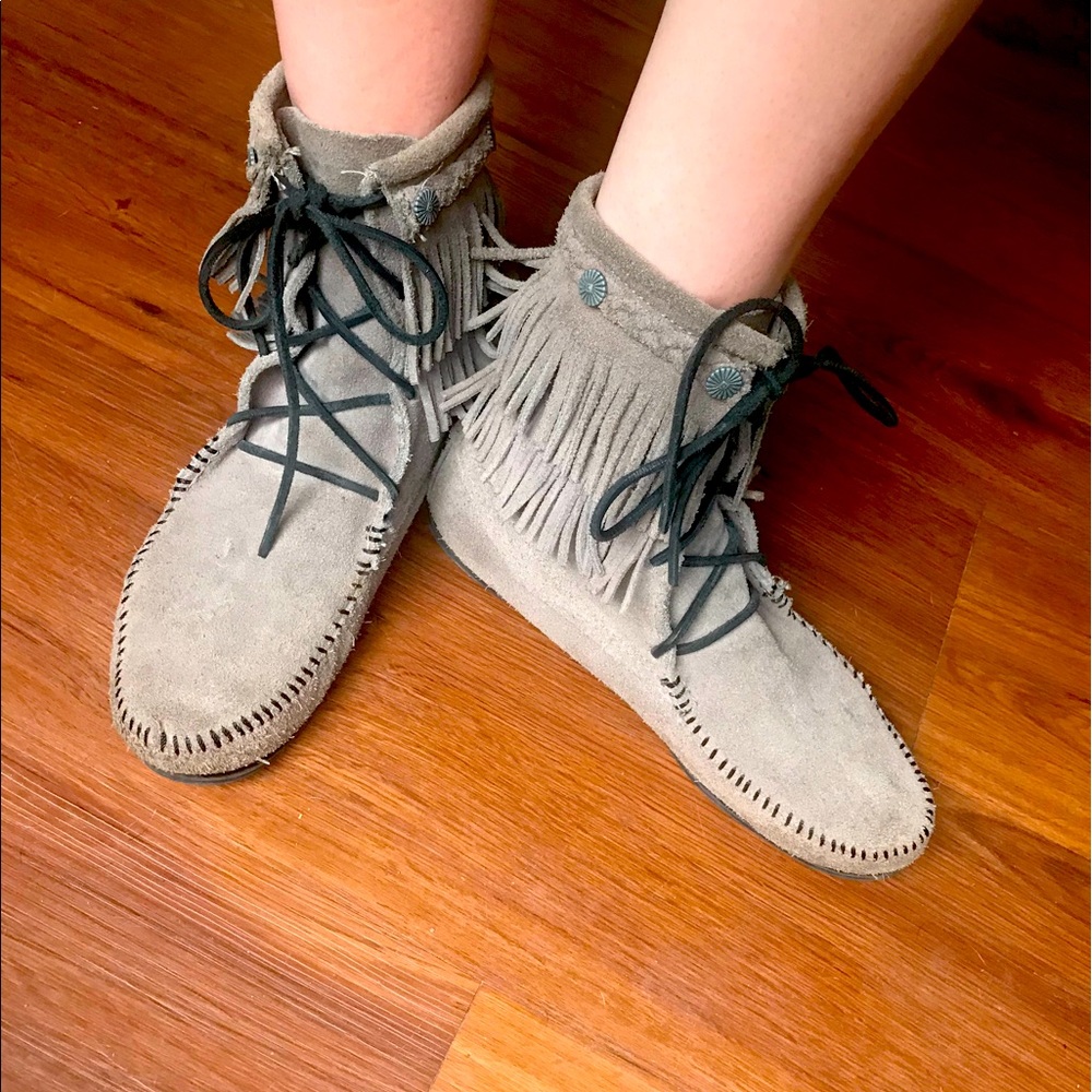 Minnetonka Fringe Boots